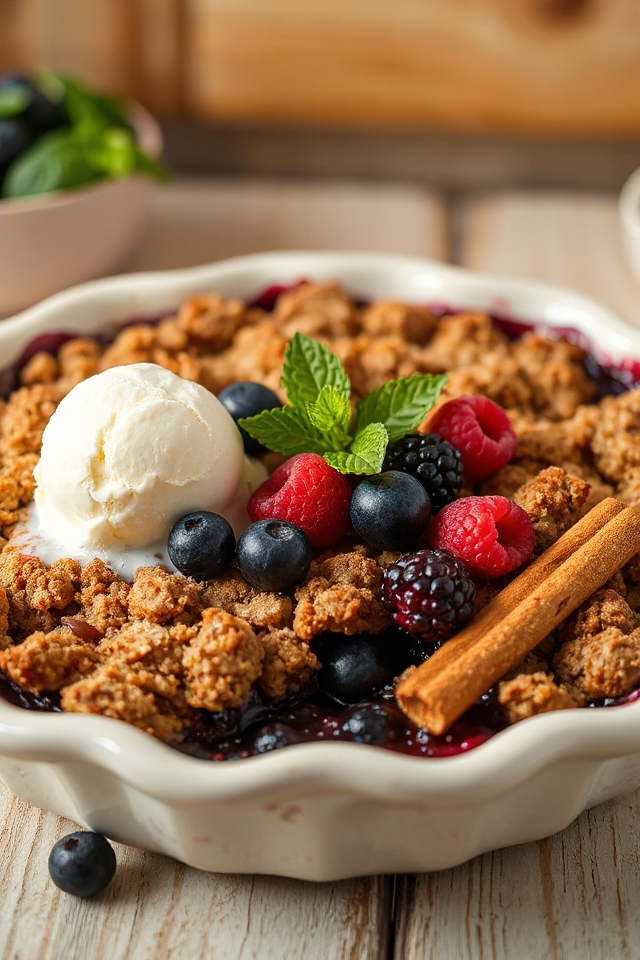 bake a delightful berry crisp