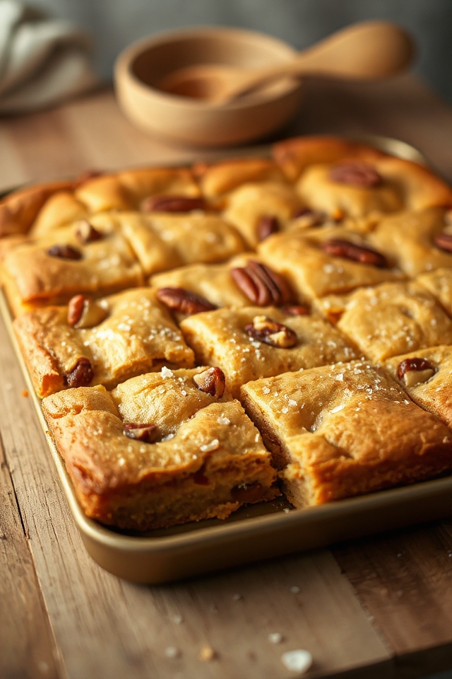 bake delicious toasted blondies