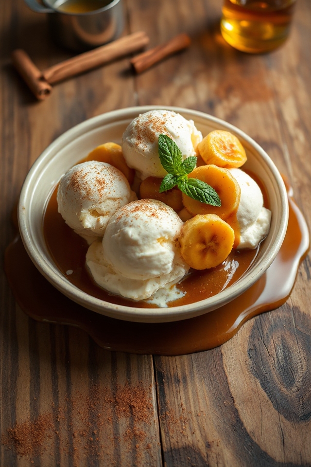 bananas foster dessert preparation