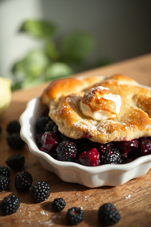 blackberry cobbler baking instructions