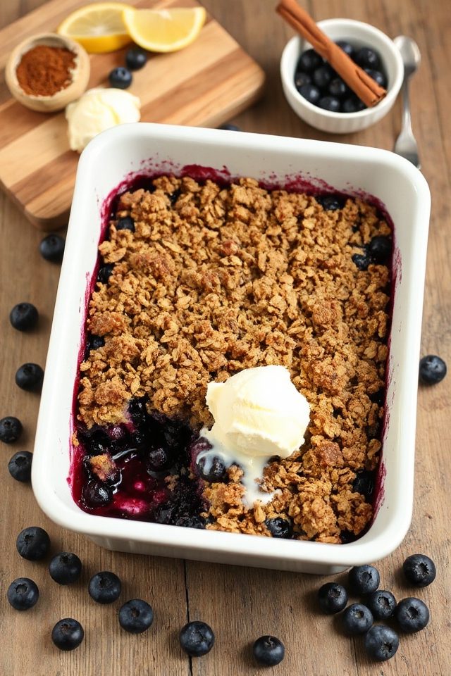 blueberry crisp dessert recipe