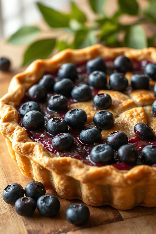 blueberry pie preparation process