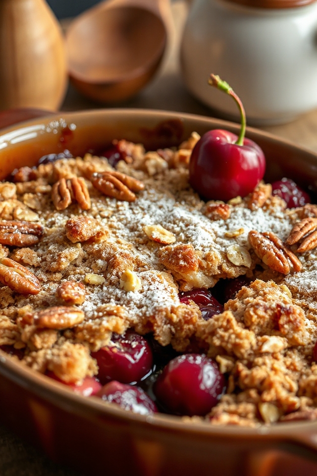 cherry crumble baking guide