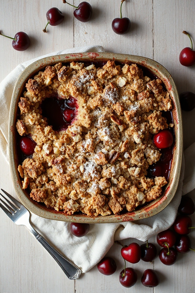 cherry crumble dessert recipe