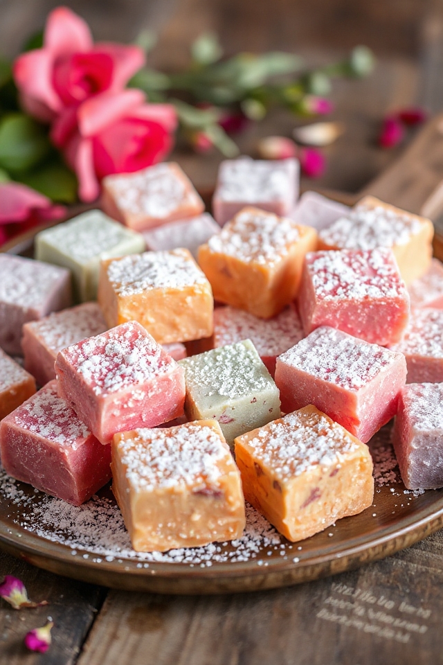 chewy sweet turkish delight