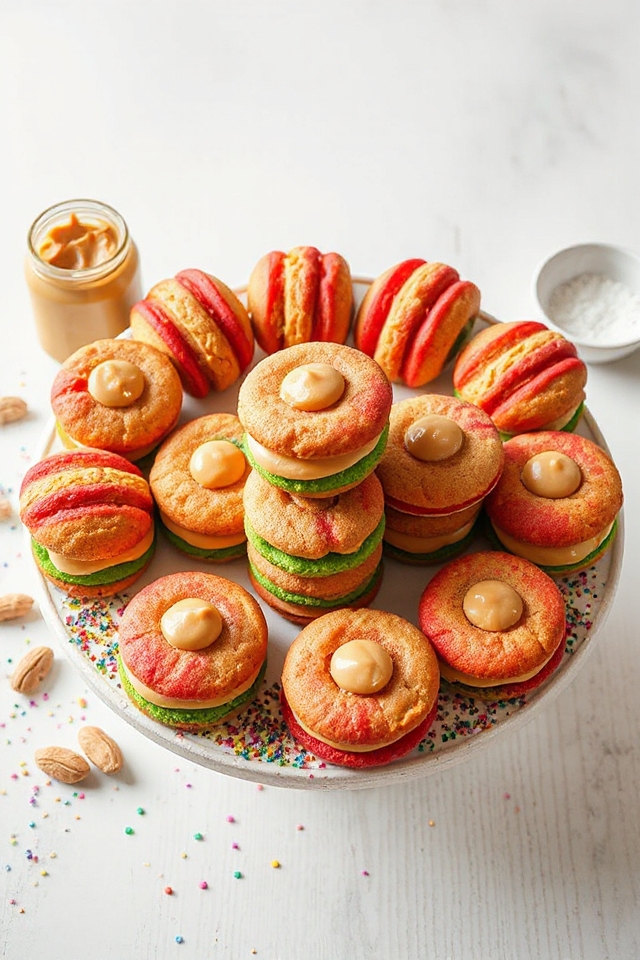 colorful layered cookie treat