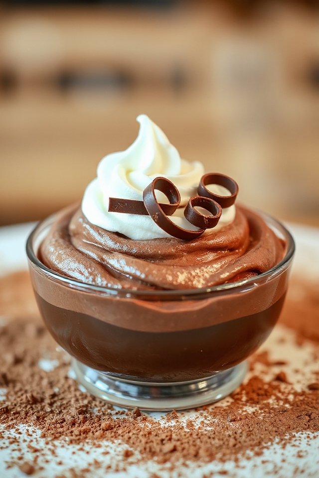 crafting creamy chocolate mousse
