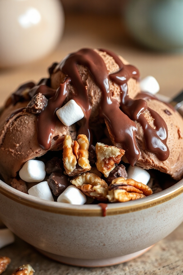 creamy chocolate ice cream