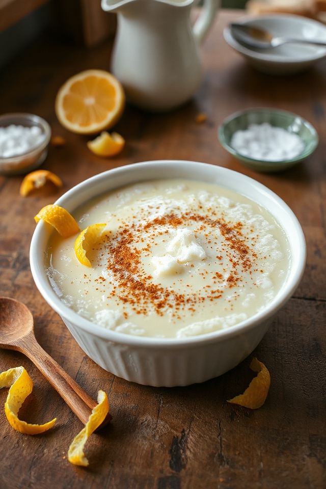 creamy rice and milk