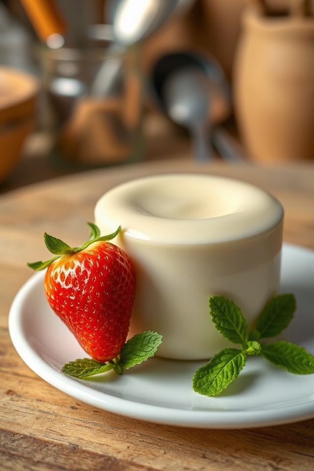 creamy vanilla panna cotta