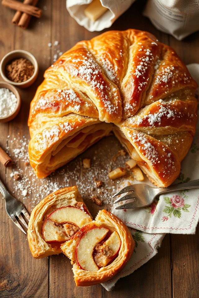 delicious apple pastry dessert