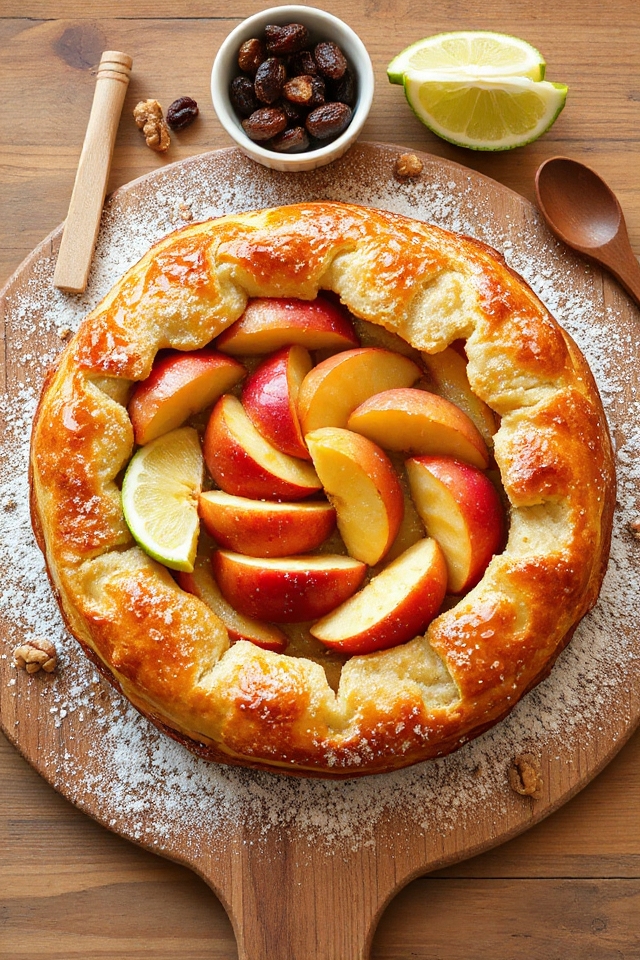 delicious apple tart preparation