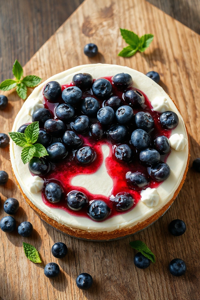 delicious blueberry cheesecake recipe