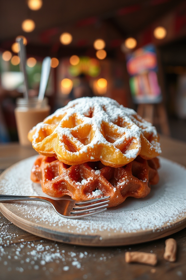 delicious crispy funnel cake