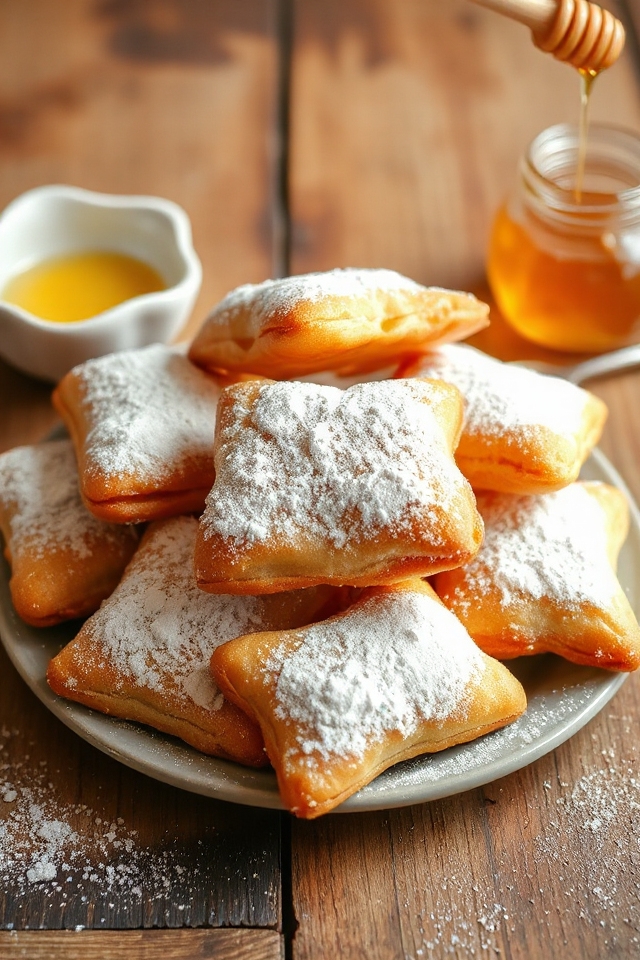 delicious fried dough pastries