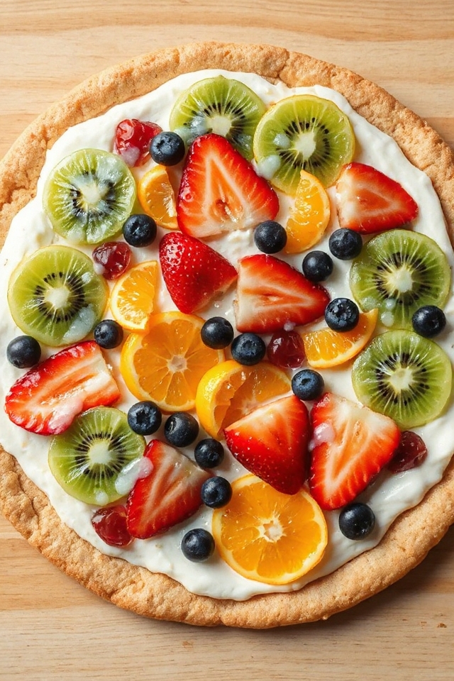 delicious fruit topped dessert