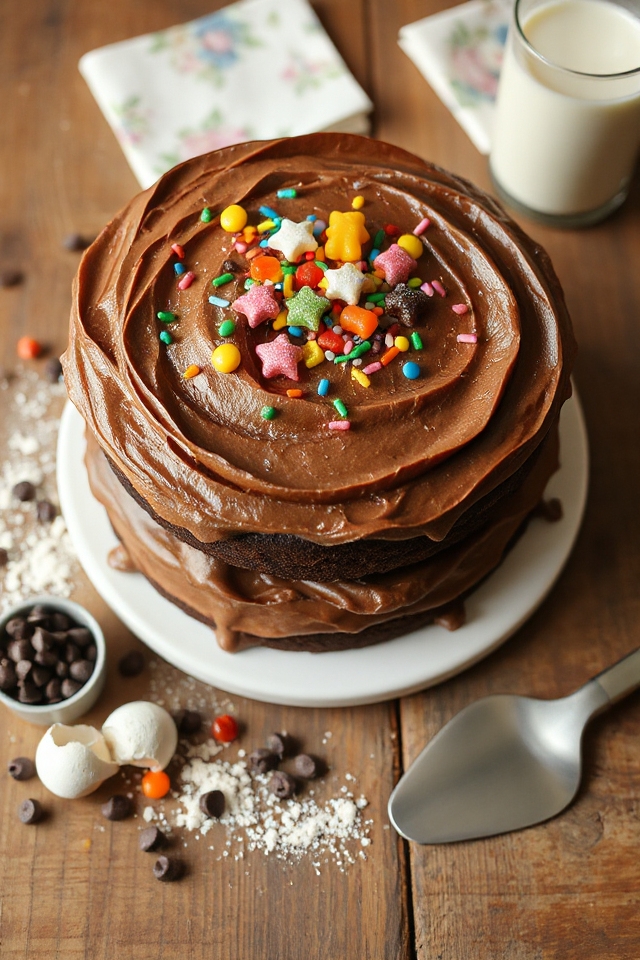 delicious homemade birthday cake