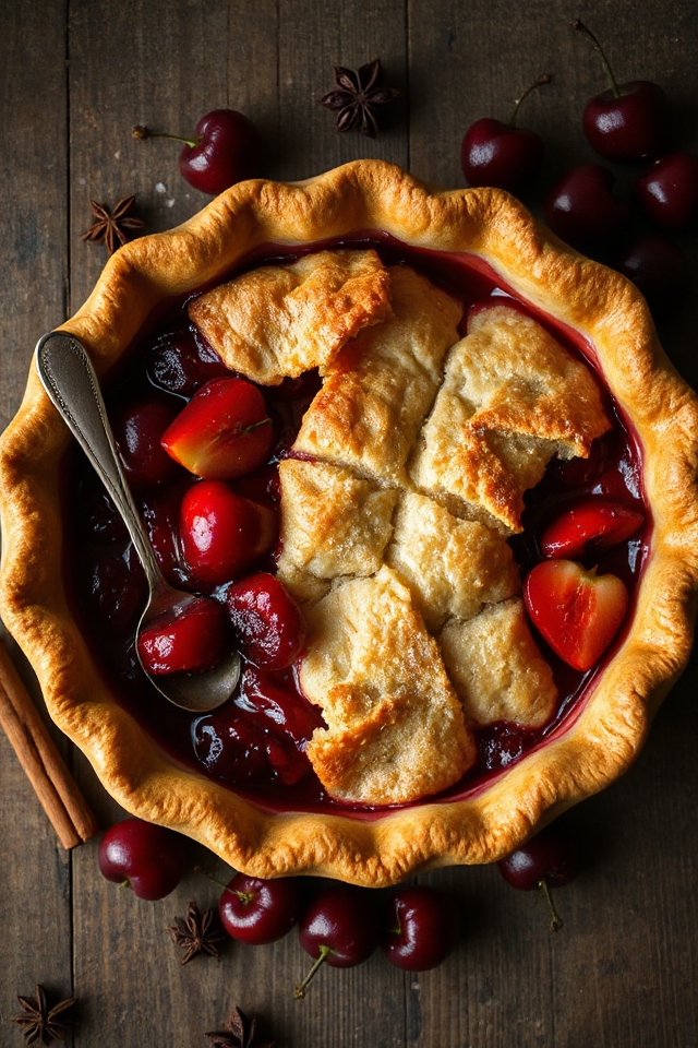delicious homemade cherry pie
