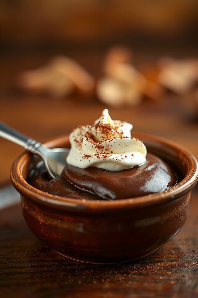 delicious homemade chocolate pudding