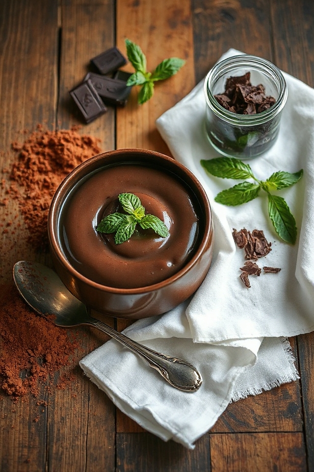 delicious homemade chocolate pudding