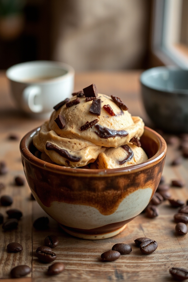 delicious homemade coffee ice cream