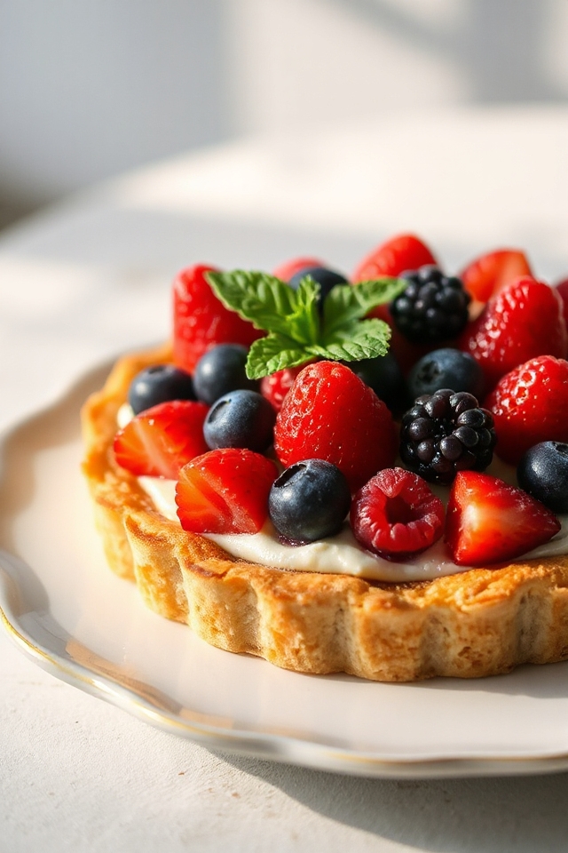 delicious homemade fruit tart