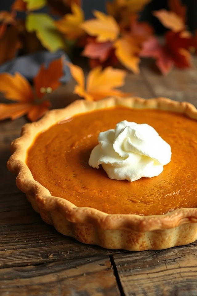 delicious homemade pumpkin pie