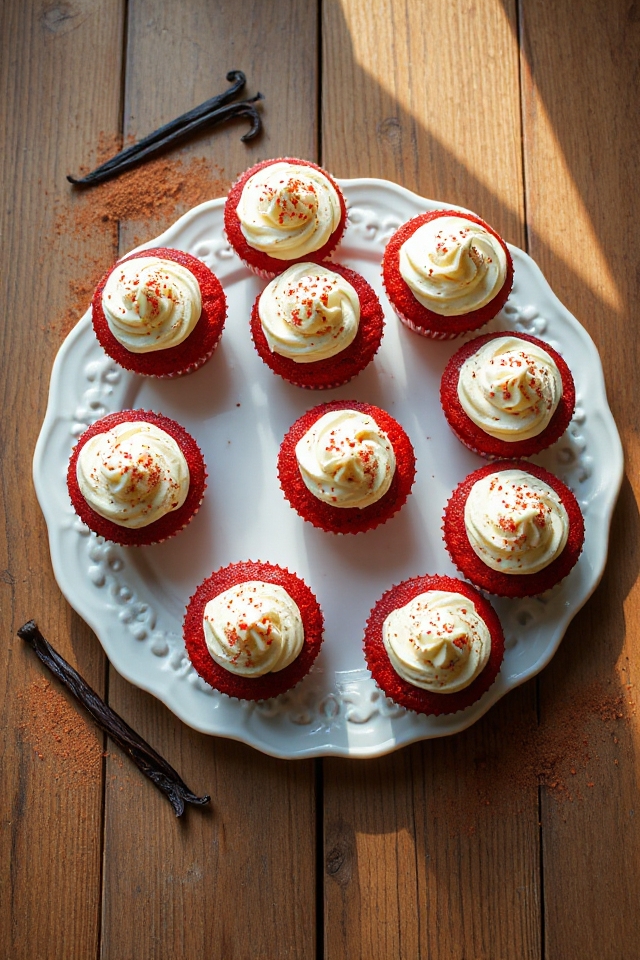 delicious red velvet cupcakes