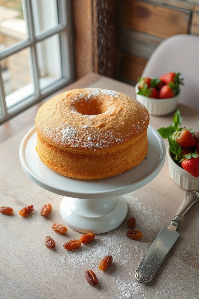 delicious vanilla sponge cake