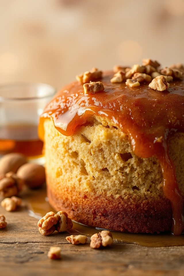 deliciously moist rum cake
