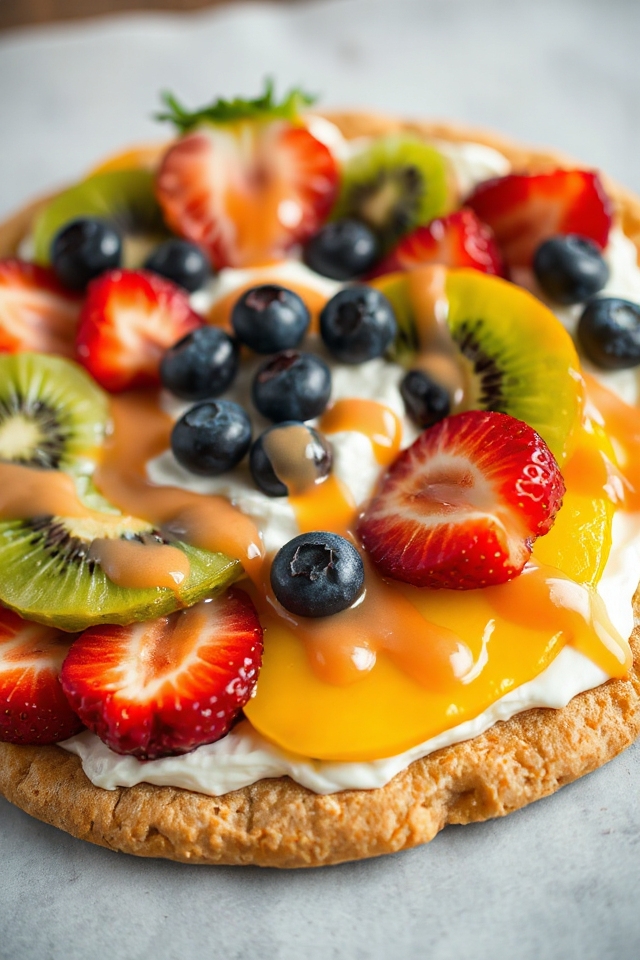 delightful fruit pizza creation