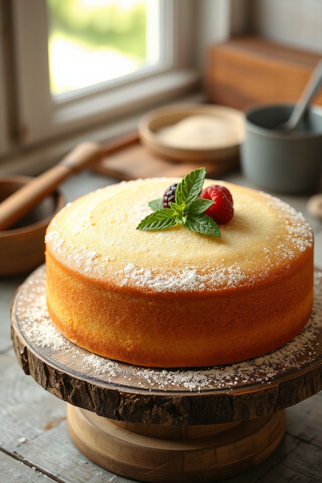 delightful homemade butter cake