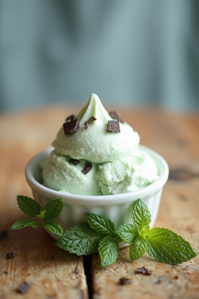 homemade mint ice cream recipe