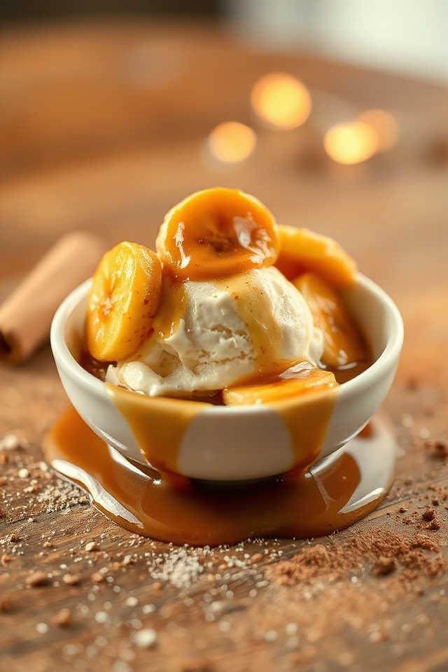 indulgent caramelized banana dessert
