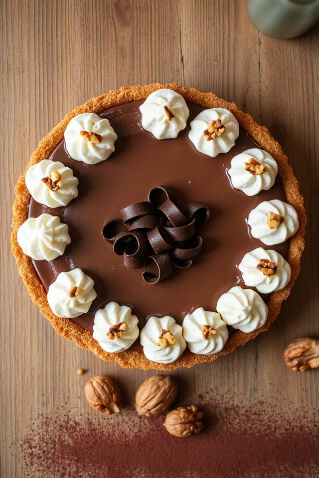 indulgent chocolate cream dessert