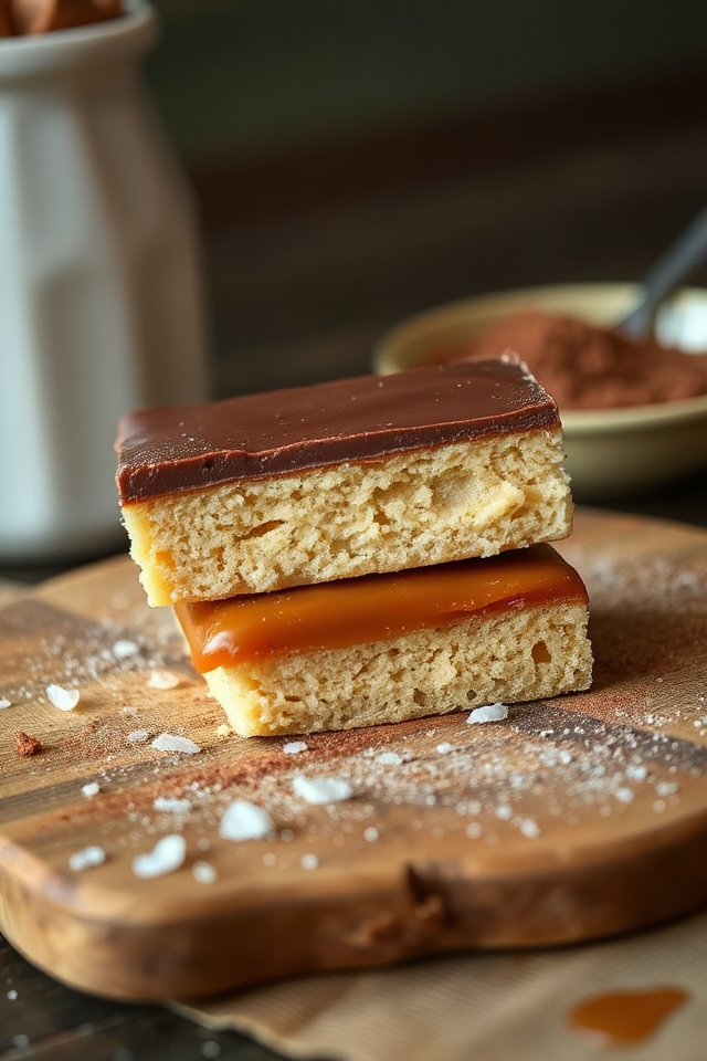 layered caramel chocolate delight