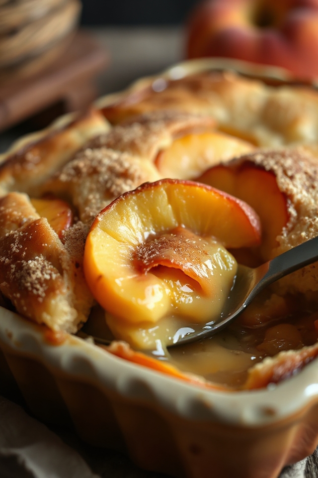 peach cobbler baking instructions