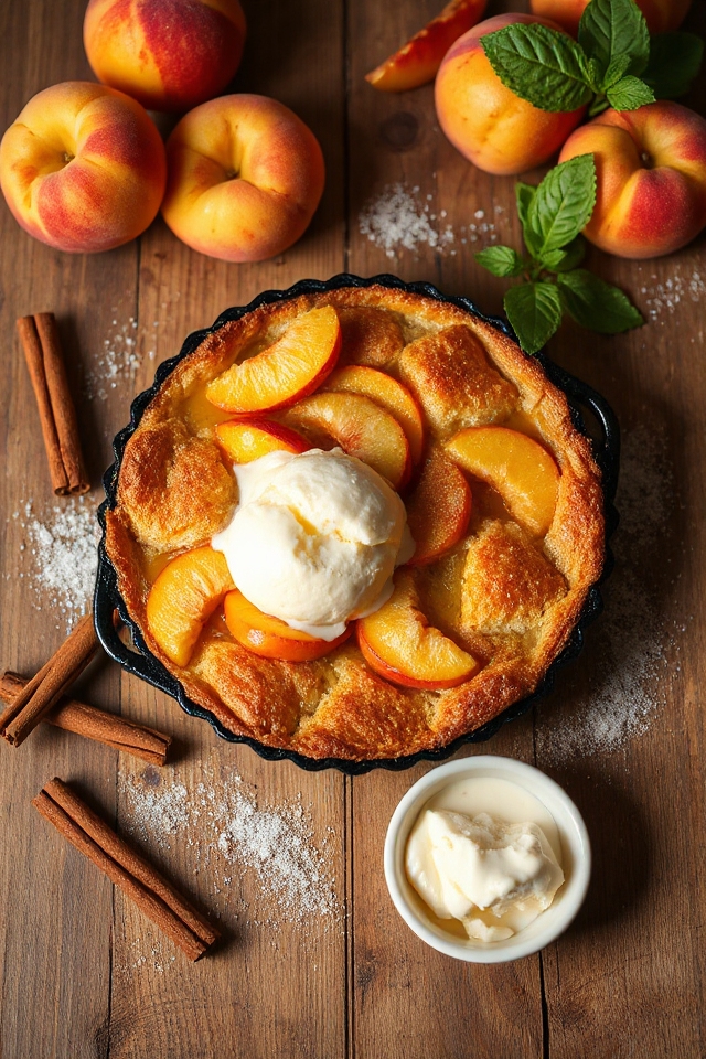 peach cobbler baking instructions