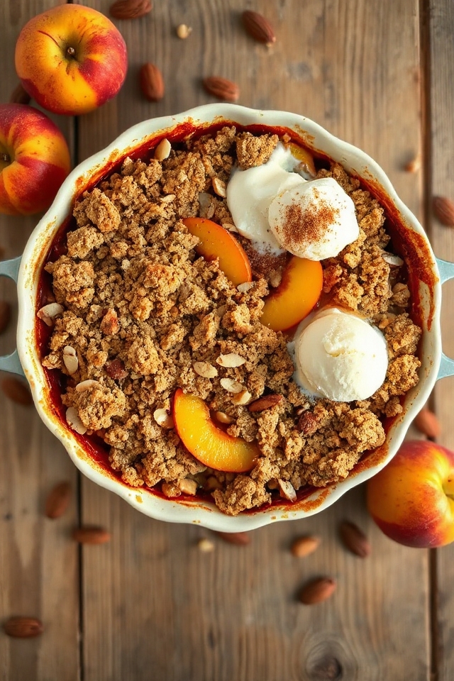peach crumble dessert recipe