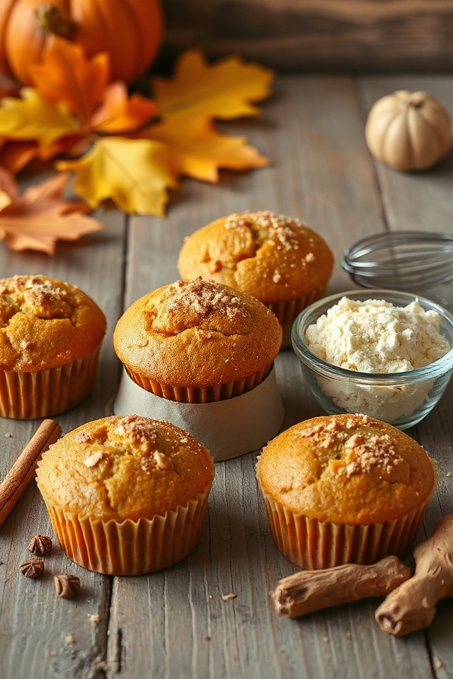 pumpkin muffins baking instructions