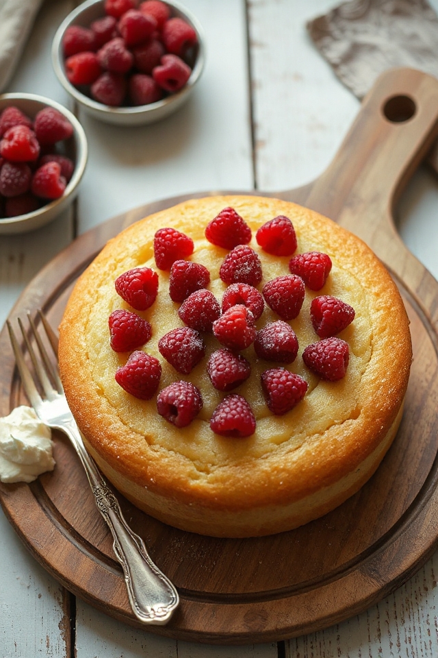 raspberry cake baking instructions