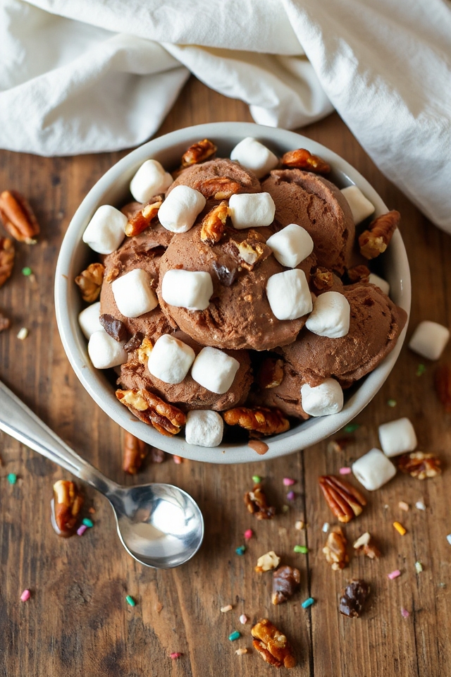 rocky road ice cream recipe
