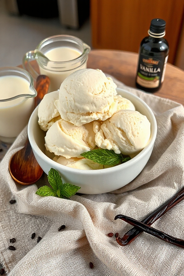 simple vanilla ice cream
