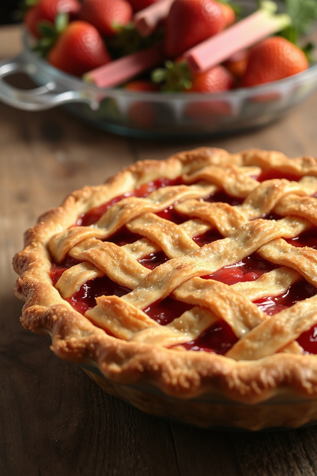 strawberry rhubarb pie recipe
