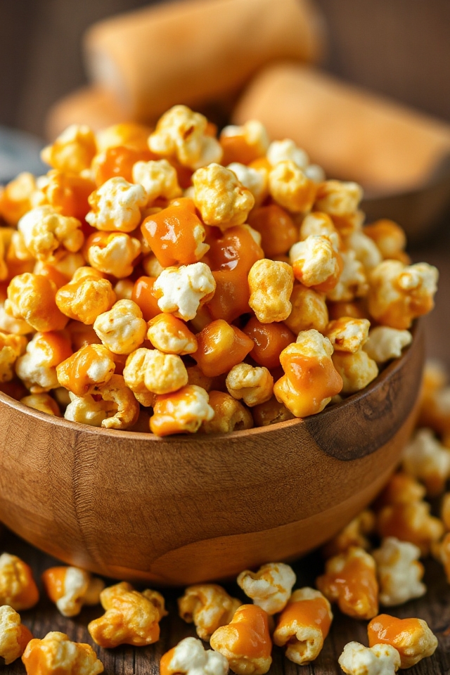 sweet crunchy caramel corn