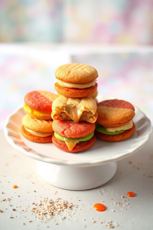 vibrant colorful cookie creation