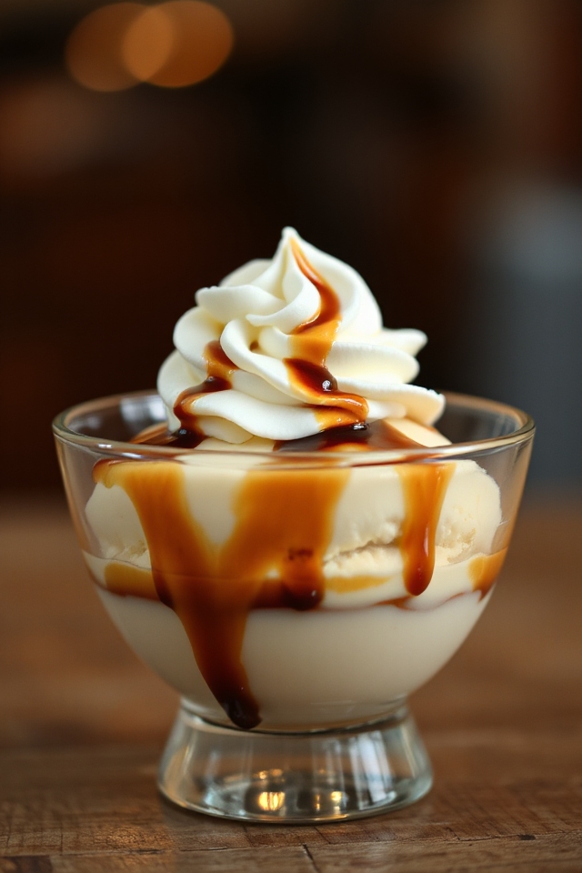 whipped cream coffee dessert